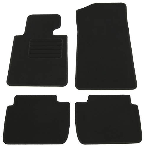 AD Tuning HG3736 Velours Fußmatten Set (4-teilig) Schwarz Passform Autoteppiche