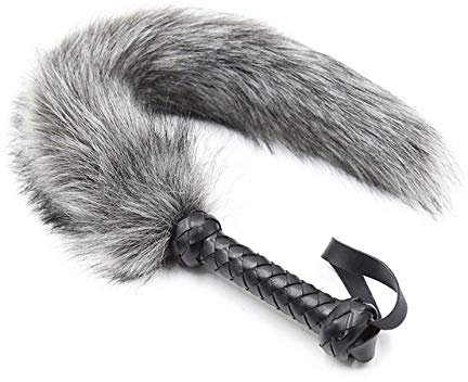 Pu leder griff fuchsschwanz tier fell peitsche fetisch versohlen bondage peitsche porno sex peitsche bdsm erotik zubehör für paare