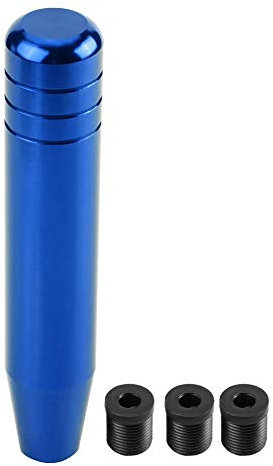 Qiilu Auto Schaltknauf, Universal 18cm Aluminiumlegierung Handgriff Schalthebel(Blau) schalthebel für auto