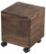 MTYLX Accueil Portable Escabeau, Tabouret de Rangement À Roulettes Multi-Fonction Peut Sit Adulte En Bois Massif Jouets Débris de Stockage Boîte de Rangement Creative Chaussures Banc 28 × 28 × 33 Cm,