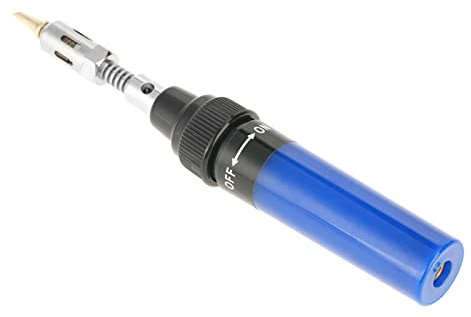 Fer à souder au gaz sans fil Butane gaz chalumeau fer à souder pistolet à souder stylo outil 1300 (bleu)