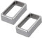 SHESSTILL 2er Set Open Style Humbucker Pickup Cover für E-Gitarre - Nickel
