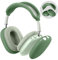 FINTIE Cover Compatibile con AirPods Max Cuffie, Protettiva Custodia Auricolare e Head Fascia Cover in Silicone Compatibile con Apple AirPods Max Cuffie, (Verde)