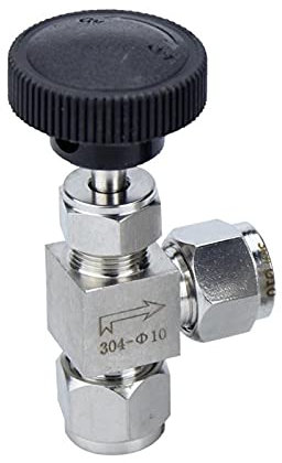 Kugelhahn schließen Schalter 3 6 8 10 12mm 1/8 1/4 3/8 odrohrkompression 304 edelstahl 90 winkel elbow nadel ventil kran wassergas öl propan (Specification : 12mm)