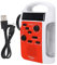 Radio Solaire, Radio à Manivelle Lampe de Poche LED Radio AM/FM Multifonctionnelle Téléphone Portable Batterie Externe Lampe de Poche Radio D'urgence(rouge)