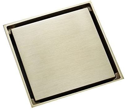 Bodenablauf, Quadratischer Duschablaufrinne Mit Flieseneinsatz Rost, Massives Messing Unsichtbarer Duschbodenablauf Mit Haarsieb DuschabläUfe FüR Toiletten Badezimmern KüChen Usw