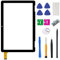 Reemplazo de pantalla para ONN 10.1 pulgadas Tablets 2APUQW1027 Modelo 100011886 digitalizador pantalla táctil de cristal frontal