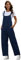 Salopette da donna, estive, larghe, con tasche, Blu scuro, L