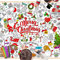 HOWAF Papier-Tischdecke zum Ausmalen Weihnachten, Ausmal-Tischdecke Weihnachten Ausmaltischdecke Kinder Weihnachts Tischdecke Papier Weihnachtstischdecke Malbuch Weihnachten für Weihnachtsdeko