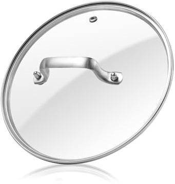 Antrader Tempered Glass Lid ,9 Glass Covers for Pots,Pans and Skillets,1Set,Clear