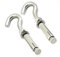 Keple M10 Gancio da parete in cemento, ancoraggio con manicotto in metallo, 10x45mm vite a gancio con tassello espandibile da 12mm e dado esagonale, fissaggio a muro per Calcestruzzo e Pietra (4 pcs)