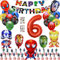 Luftballons Geburtstag Deko Jungen Mädchen, Geburtstagsdeko Folienballon Happy Birthday Banner für Kindergeburtstag Ballon Party Supplies Deko (4)