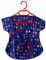 Clothes Peg Apron with Hanger - Practical Storage and Organisation for Laundry, Kitchen and on the Go, Purple/Blue with Hearts, 40cm x 30cm