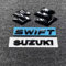 DONHEK Auto Emblem Aufkleber für Suzuki Swift 2017-2023,ABS Kühlergrill Front Motorhaube Kofferraum 3D Logo Heckklappen Buchstaben Selbstklebende Ersatz Dekoration Styling Zubehör