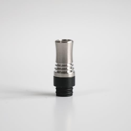 WratryParts 510 Tips 9 Löcher lange Tropfspitze verhindern Eliquid Mundstücke für 510 Gewinde RTA RDA Subohm Tank (Silber)
