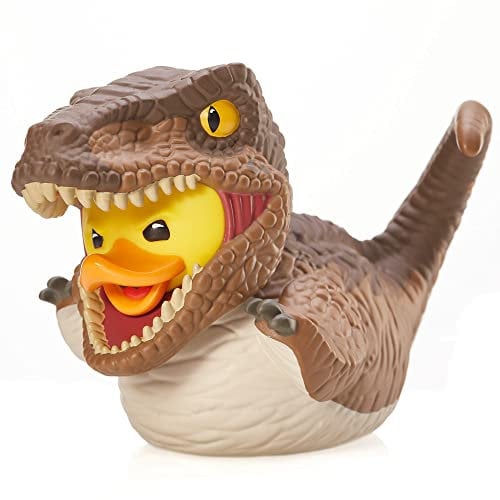 TUBBZ Box-Ausgabe Velociraptor Sammler-Vinyl-Gummiente Figur - Offizielles Jurassic World Rebirth Merchandise - Fernsehen, Filme & Videospiele