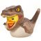 TUBBZ Box-Ausgabe Velociraptor Sammler-Vinyl-Gummiente Figur - Offizielles Jurassic World Rebirth Merchandise - Fernsehen, Filme & Videospiele