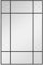 HOMCOM Espejo Rectangular de Pared 90x60 cm con Marco de Metal Espejo Decorativo para Salón Dormitorio Entrada Negro
