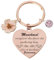 ENSTAB Geburtstagsgeschenk Mädchen Frauen Freundinnen Mama Erzieherin Geschenk Schlüsselanhänger Geschenkbox-Set (Roségold-A)