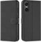 Verco Coque pour Sony Xperia 10 VI, Housse Portefeuille pour Sony 10 VI Etui en Cuir Synthétique Fonction Stand Case, Noir