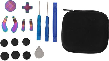 Thumbsticks magnéticos de Metal 13 en 1, Controlador de joysticks analógicos de aleación, Mod de Metal, 6 joysticks de Intercambio, 4 paletas, 2 DPads, 1 Herramienta para X Box