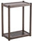 YHWKGZ Hi Fi Rack, Audio Rack Hi Fi Regal aus Massivholz doppelschichtiges, Bodenstehendes mobiles Phonoschrank, Stereo-Record Player Stand for den Schreibtisch(Walnut Color,17.7x26.1)