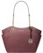 Michael Kors Jet Set Large Signature Logo Umhängetasche, Ochsenblut (Oxblood)