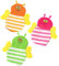 3st Badehandschuhe Für Kinder Süße Badepuppe Kinderhandschuhe Tierischer Duschhandschuh Tiere Waschhandschuhe Duschstoß -badeschwamm -waschlappen Polyester Baumwolle GREENADSCAPE
