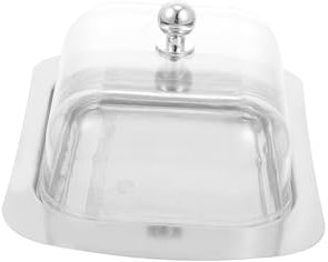 Amosfun 2 Pezzi Scatola Di Formaggio Per Burro Cubetti Di Stoccaggio Con Coperchio Supporto Per Burro E Formaggio Supporto Per Chip o Per Torta Con Coperchio Paletta Per