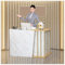 Empfangstheke Rezeption Friseur, Empfangstheke Einfach moderner Supermarkt Convenience Store Hotel Small Bar Beauty Salon Bekleidungsgeschäft Kassierer Rezepti(Size:100x40x90cm,Color:Marmorfarbe)
