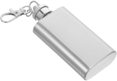 SHOWERORO 2oz Botella Inoxidable Onzas Con Tapa Plana y Petaca Para Whisky Para Hombres y Mujeres Portátil y Prueba De Fugas