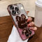 Altartar Glitzer Hülle iPhone 16 Pro Max Handyhülle mit Ständer,Glitter Hülle mit Spiegel Makeup Transparent Case Dünn Cover Schön Cartoon Schutzhülle für iPhone 16 Pro Max 6,9 für Frauen-Rosa