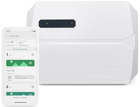 Inkbird Temporizador de Riego 6 Zonas WiFi