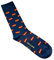 MIBANDERA Calcetines con Bandera de España - Fabricado en España (FR/ES, Números, 41, 45, Regular, Regular, Azul Bandera España)