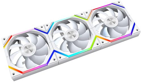 ICOLER 120mm ARGB PWM Case Fan Triple Pack, Daisy-Chain 5V ARGB, 62.36 CFM, 29dBA Noise, 4-Pin, Desktop Compatible