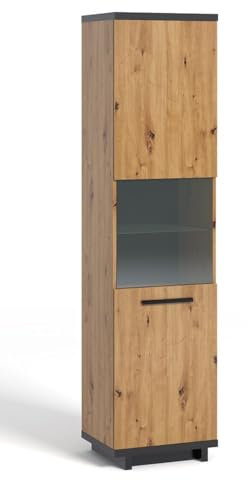 Vitrine INES IN-11 50 Eiche Artisan High LED