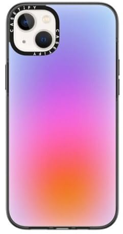 CASETiFY Compact iPhone 14 Plus Case [Lightweight / 4 ft. 2X Military Grade Drop Protection/Slim] - Color Cloud: A New Thing Is On The Way - Clear Black