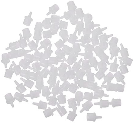 Healeved 100pcs Eyelash Extension Glue Replacement Head Bottle Nozzle for Glue Bottle Mouth Tips Pack for Beauty Salon Supplies