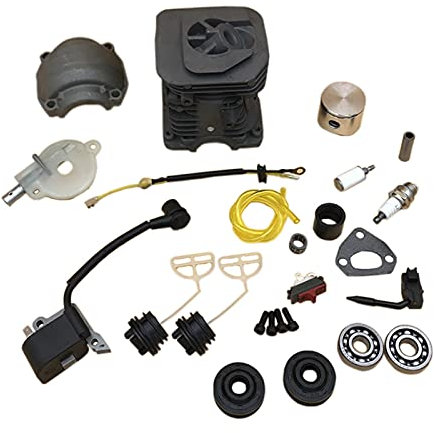 Vuzmode Kit bobina di accensione pompa olio cuscinetto pistone cilindro 38MM 40MM, for Husqvarna, 137 142 parti del motore della motosega Bobina di accensione(HUS142 40MM)