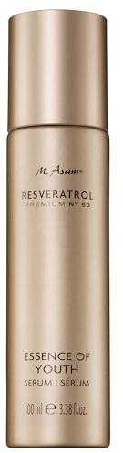 M. Asam Resveratrol Premium NT50 Essence of Youth Serum (100 ml) | Anti-Aging Serum mit Hyaluron & Longevity-Formel, strafft die Haut und sorgt für ein frischeres, verjüngtes Aussehen