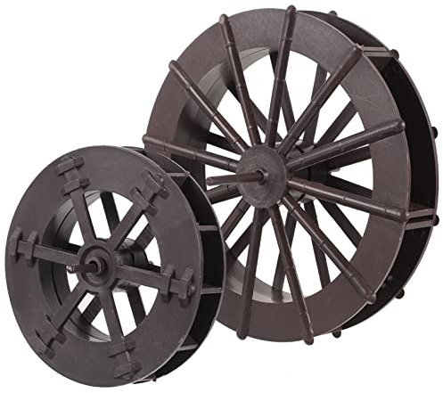 Toddmomy 2 Stück DIY Wasserrad Bausatz Für Zimmerbrunnen Und Garten Wasserfall Dekoration Kunststoff Wasserrad Ersatzteil Für Springbrunnen Szenenlayout 6 Zoll Wasserfontäne Zubehör