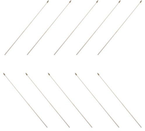 DIYEAH 10 Pièces de Mât de Drapeau en Bois Naturel, Légers et Sûrs, pour Guides Touristiques et Publicités, Sensation Confortable Toucher
