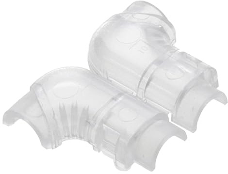 90 Degree Right Angle Adapters for Ethernet Network Patch Cable [20 Pack] Clear
