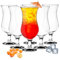 Lot de 6 verres à cocktail Hurricane 480 ml 9 variantes Verres à long drink Bar Verres transparent
