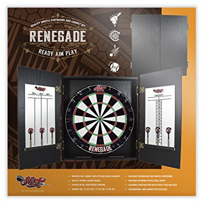 Shot Renegade Dartboard Cabinet Set