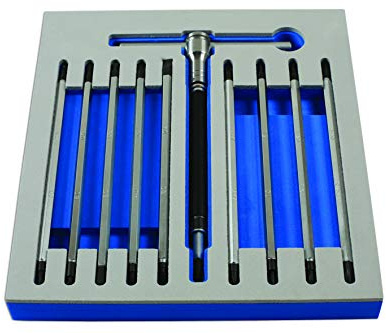 Laser 7284 T-Handle Double End Screwdriver Set 12pc