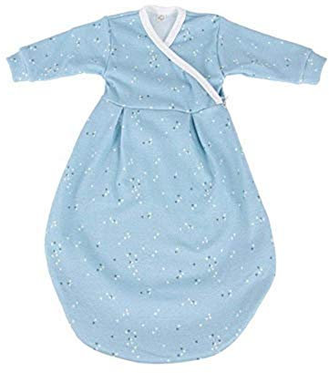 Popolini Felinchen Schlafsack Bio-Baumwolle (Splinter blau, 62/68)