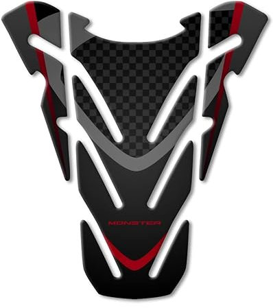 PARASERBATOIO IN RESINA 3D COMPATIBILE CON DUCATI MONSTER 696 – 796 – 1100 GP-318(M) (Dark Red)