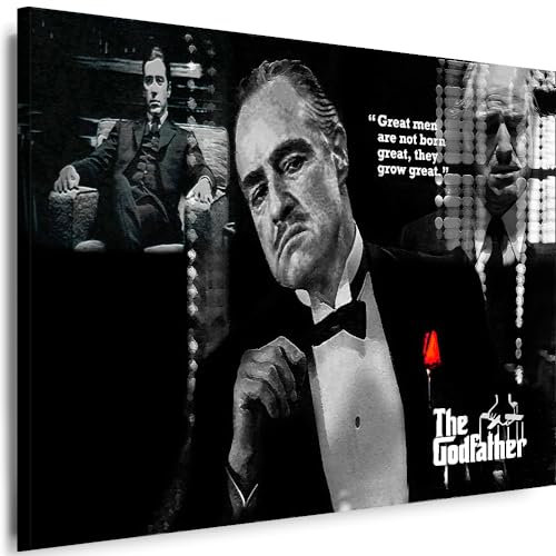Myartstyle - Bilder Godfather 60 x 40 cm Leinwandbilder Xxl - 1 Teilige Wandbilder Film Popular Movies Kunstdrucke w-P-2020-41