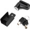 Bloccaggio del freno a disco, blocco del disco di allarme antifurto per motocicletta, blocco di sicurezza della ruota del disco del freno a perno da 6 mm impermeabile per moto moto scooter(Nero)